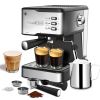 Geek Chef Espresso Machine, Espresso and Cappuccino latte Maker 20 Bar Pump Coffee Machine Compatible with ESE POD capsules filter&Milk Frother Steam