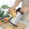 Stainless Steel Cheese Grater 9in 4 Sides, Perfect Grater for Parmesan Cheese. Vegetables, Ginger- Dishwasher Safe, Durable (Random Color)