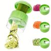 1pc; Vegetable Spiralizer; Household Vegetable Grater; Reusable Fruit Grater; Kitchen Potato Slicer; Vegetable Spiral Cutter; Kitchen Gadgets