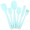 6pcs Silicone Kitchenware Set; Kitchen Supplies; Baking Supplies; Large Scraper; Spatula; Baking Tools; Cake Cream Spatula; Kitchen Tool Set